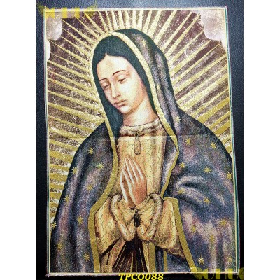 Tapisserie : Notre Dame de Guadalupe en fil d'or (version 2)